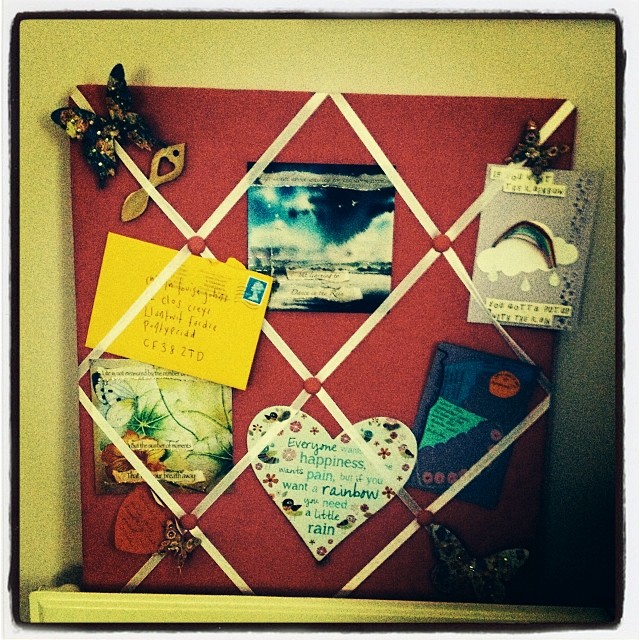 And here is my 'Positivity Board' 